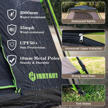 4-10 Person Instant Pop Up Cabin Tent Waterproof