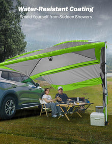 11.5x7.9 Vehicle Awning with Removable Sides