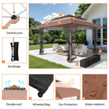 13x13 Pop Up Gazebo with Mesh Netting