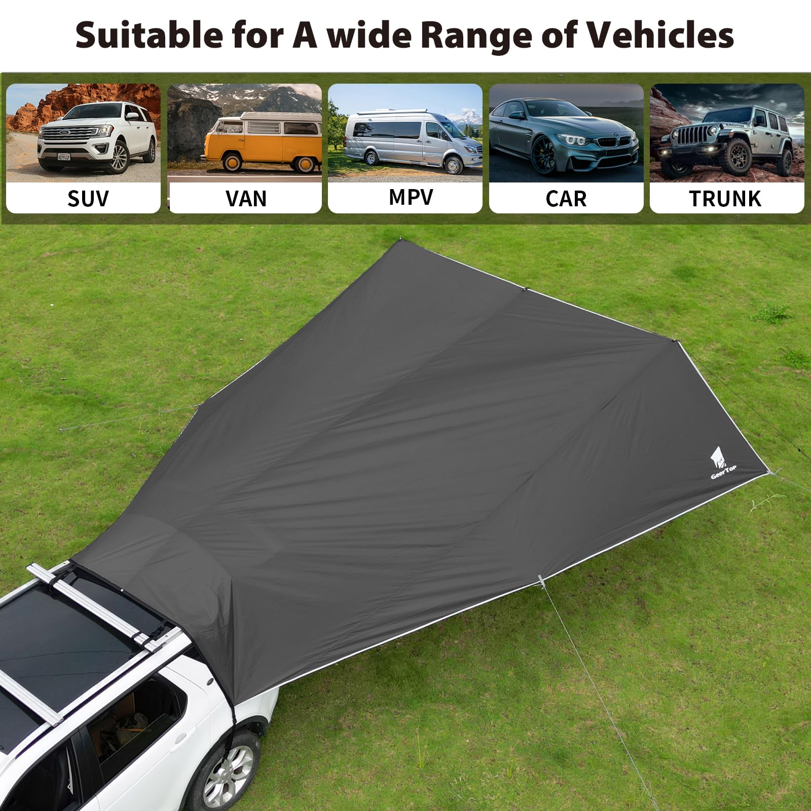 Waterproof SUV Tailgate Awning Tarp