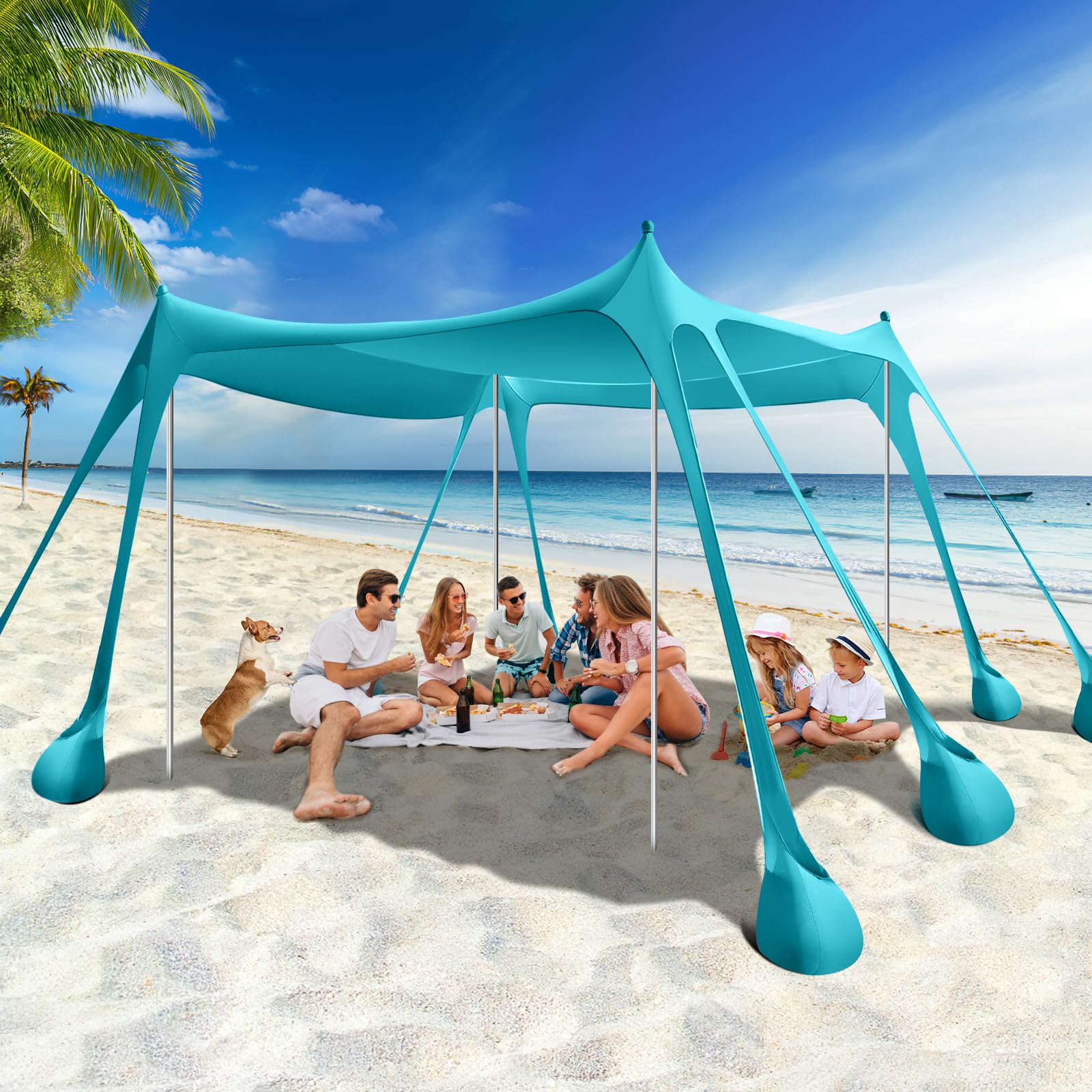 UPF 50+ Beach Shade Canopy
