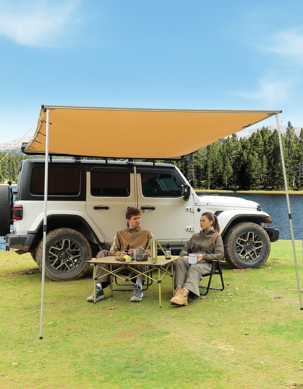 UV50+ Pull-Out Vehicle Side Awning