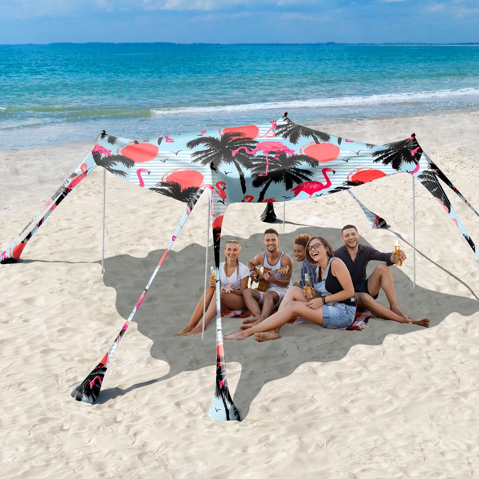 UPF 50+ Beach Shade Canopy