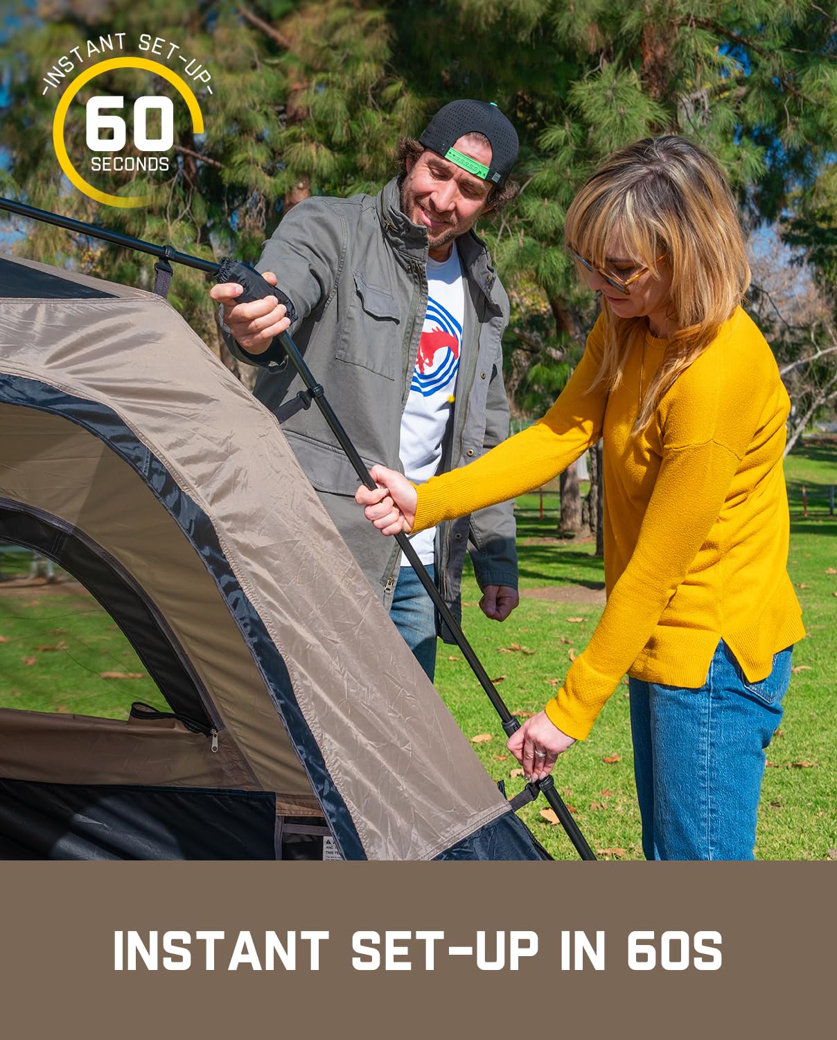 4-10 Person Instant Cabin Camping Tent