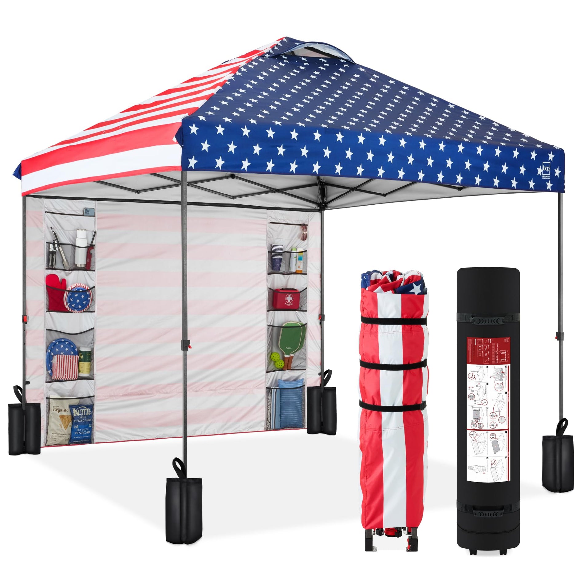 Pop Up Canopy Tent with Side Wall