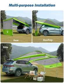 11.5x7.9 Vehicle Awning with Removable Sides