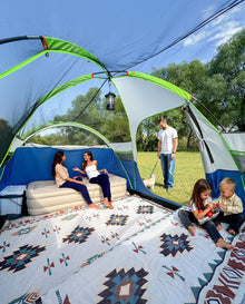 8-Person 3-Room Family Dome Camping Tent