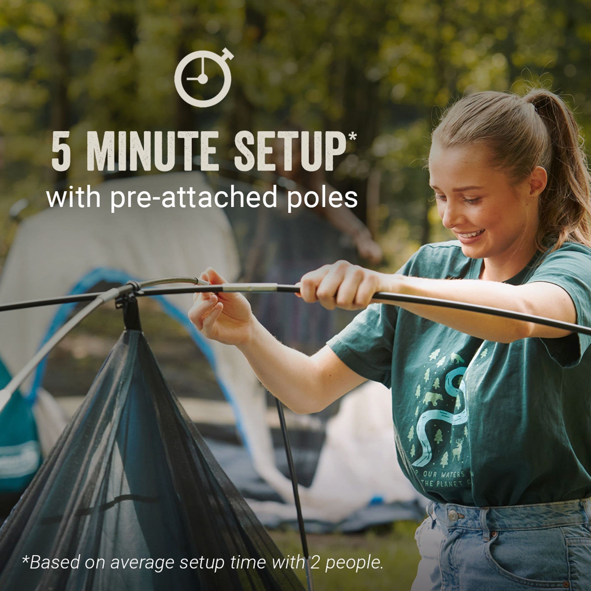 XL Family Camping Tent 5-Minute Setup Waterproof