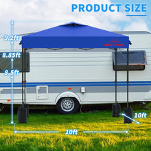 Benass 10x10 Pop Up Canopy with 3 Sidewalls