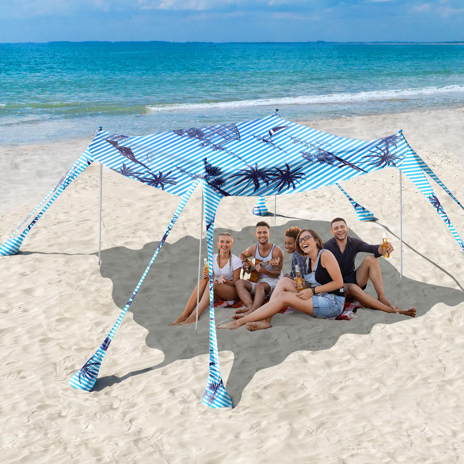UPF 50+ Beach Shade Canopy