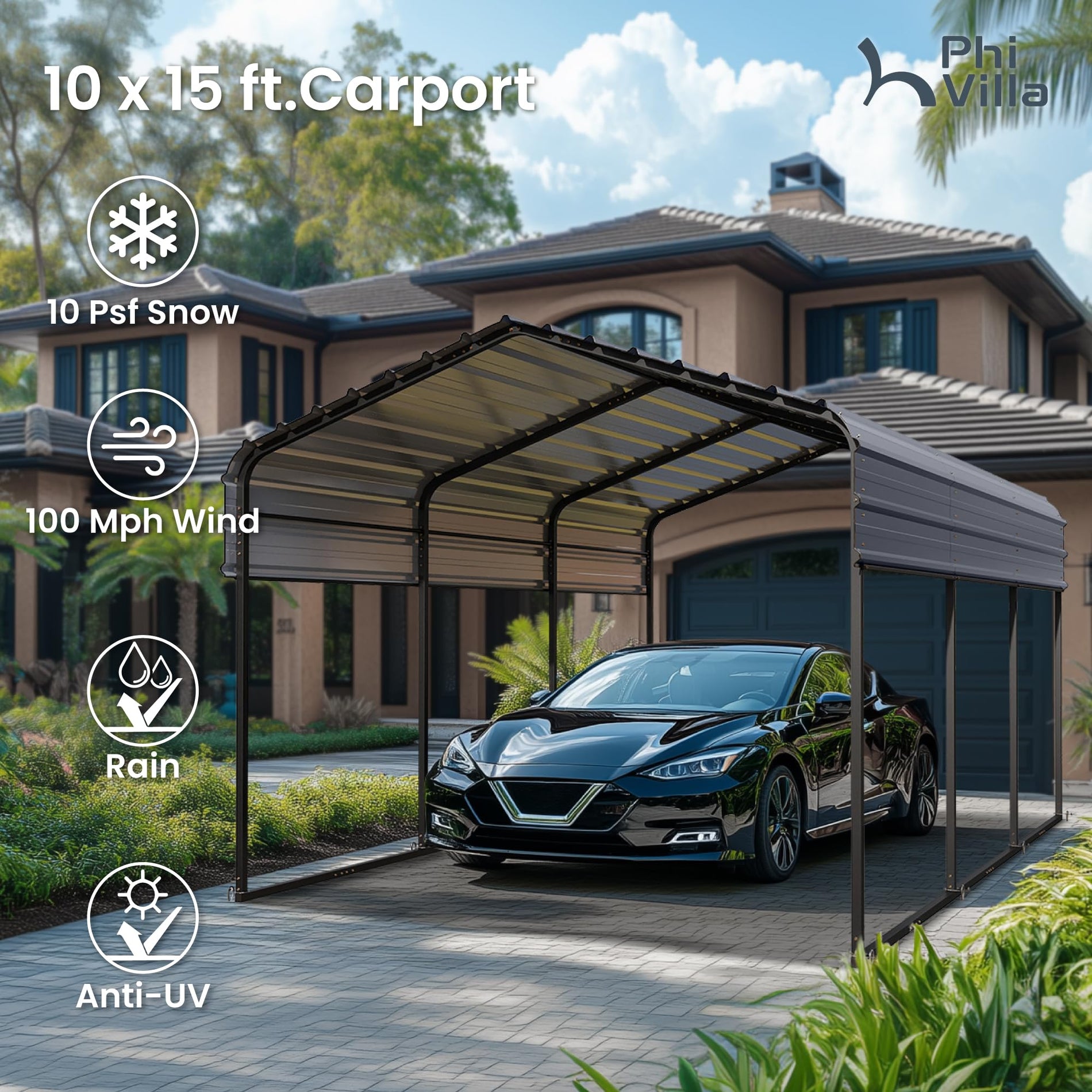 Heavy Duty Metal Carport Canopy