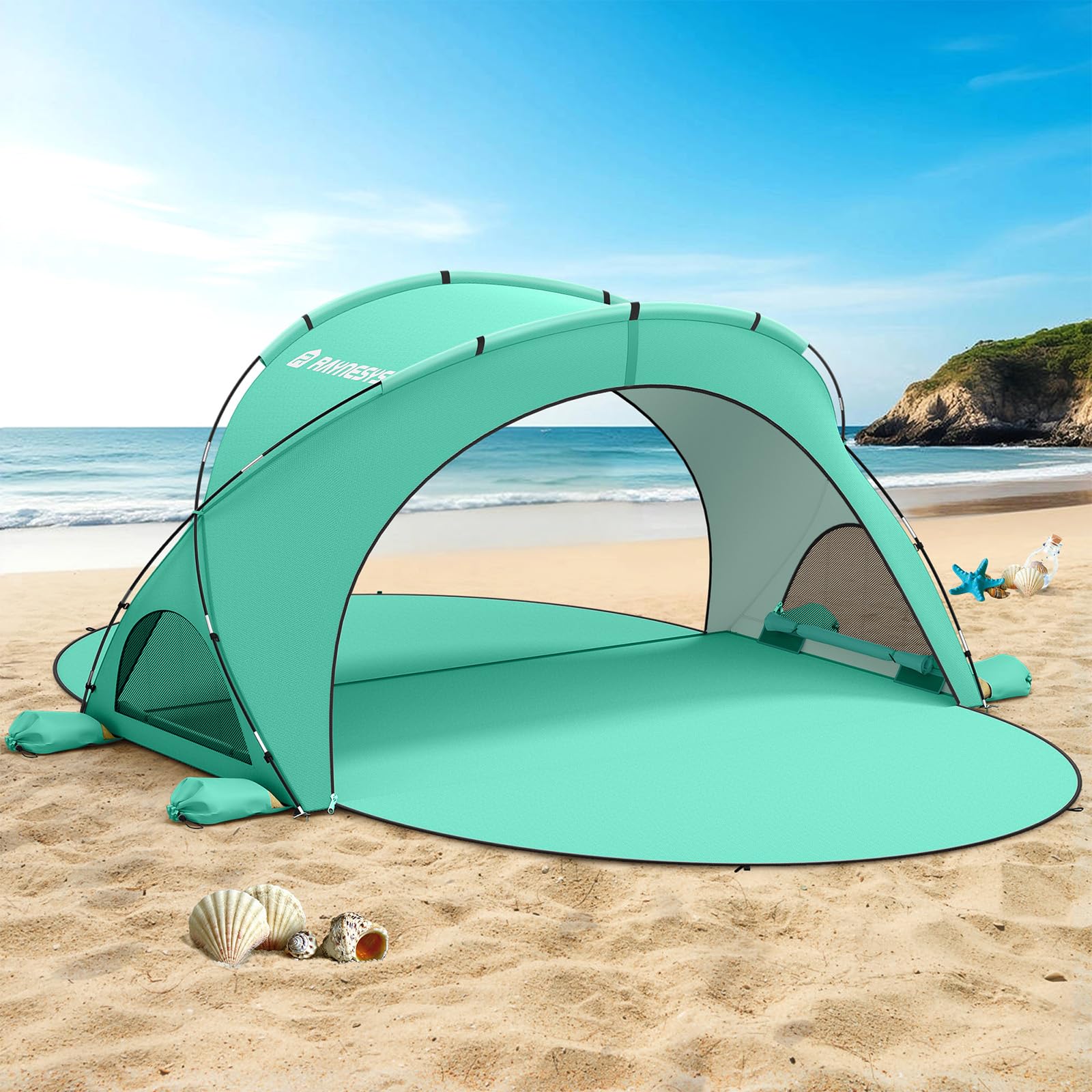 UPF 50+ Beach Sun Shelter Tent