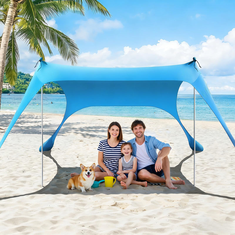UPF 50+ Beach Shade Canopy