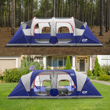 12-Person 3-Room Family Camping Tent Waterproof