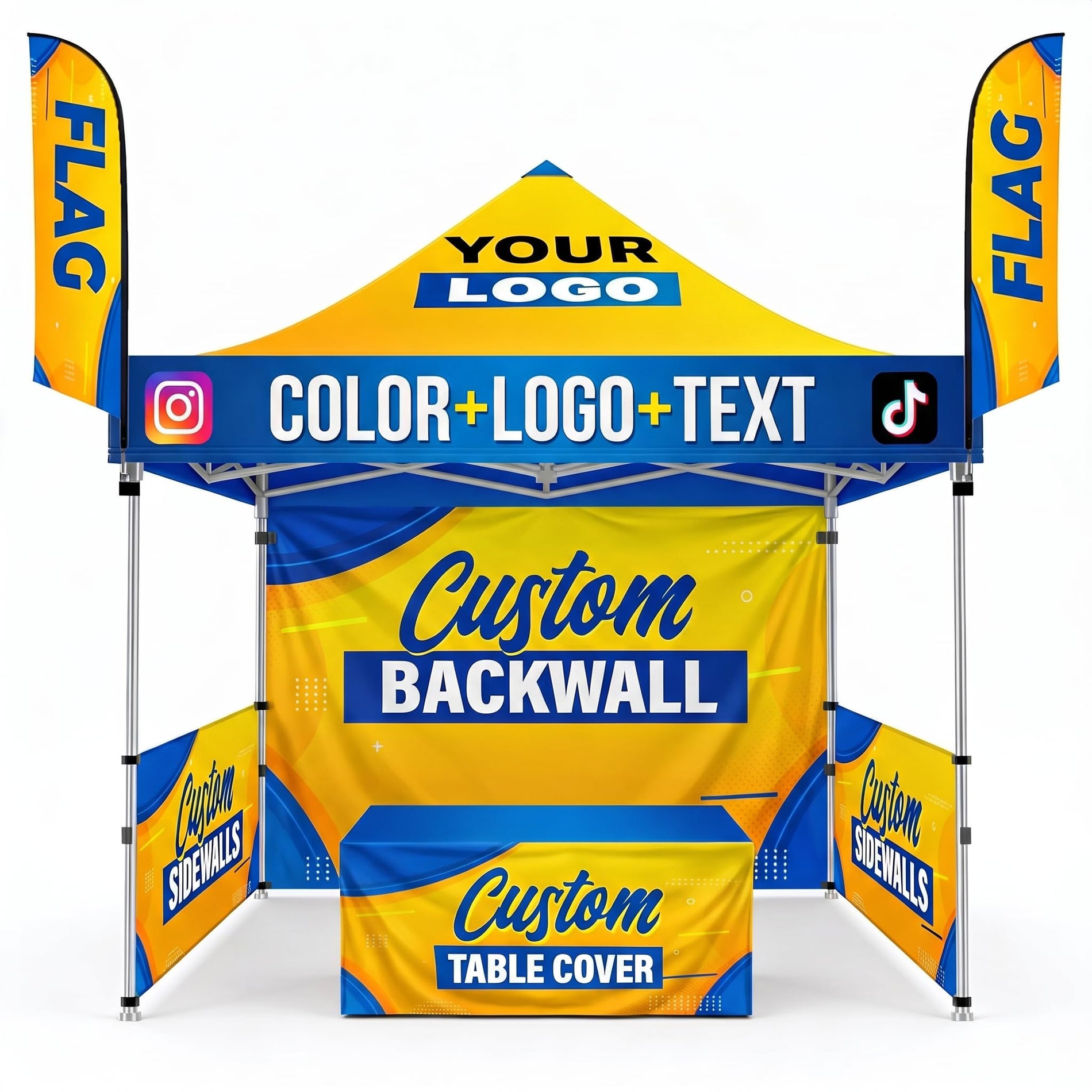 10x10 Custom Logo Canopy Tent
