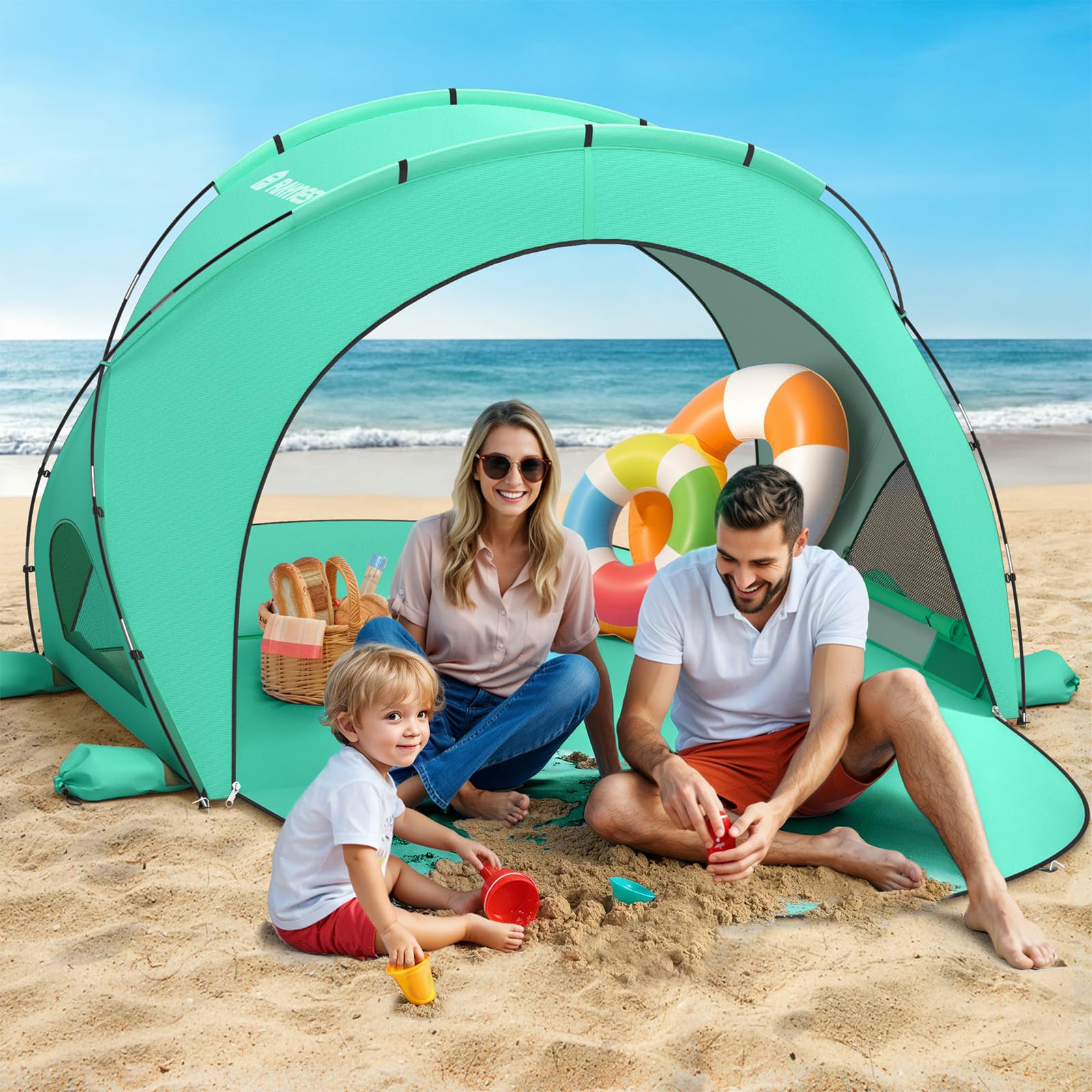 UPF 50+ Beach Sun Shelter Tent