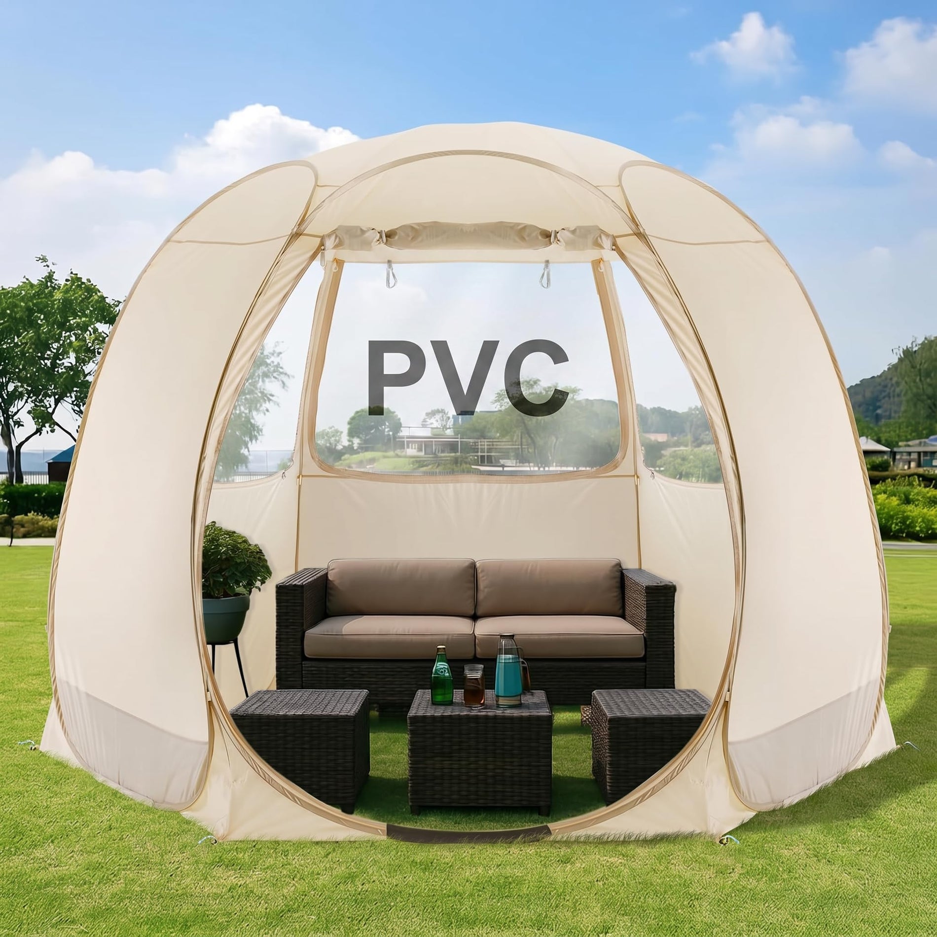 2-10 Person Pop Up Screen House Tent