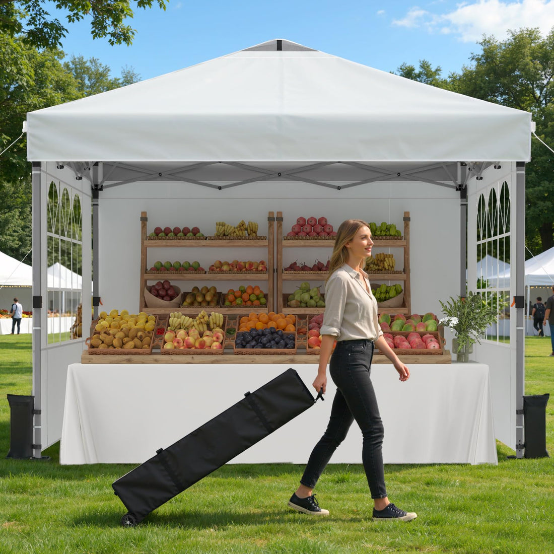 10x10 One-Push Pop Up Canopy Tent
