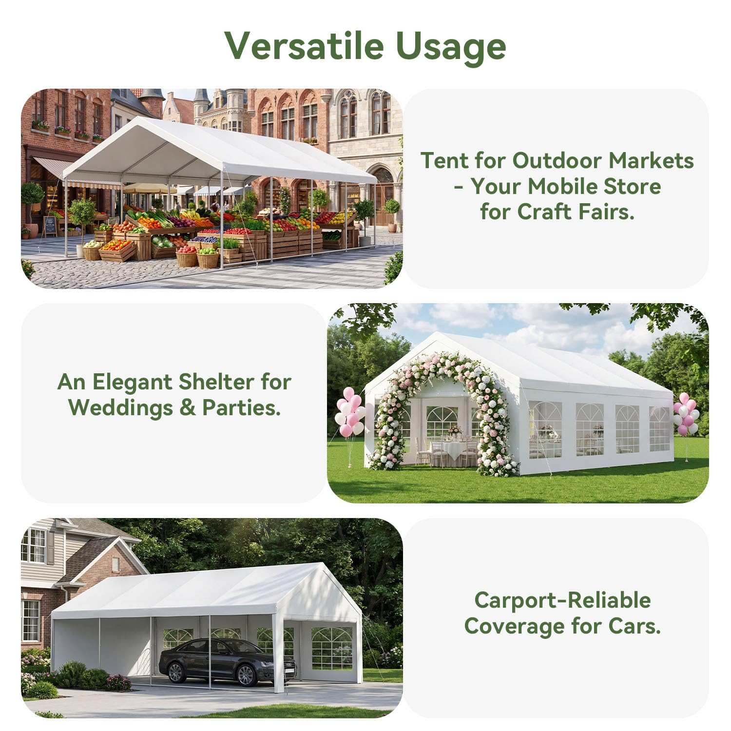Waterproof Event Canopy Tent with Sidewalls