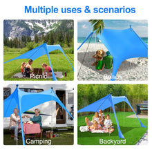 UPF 50+ Beach Canopy Sun Shade