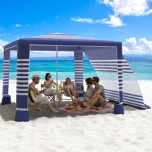 8x8 Beach Cabana Canopy with Side Wall