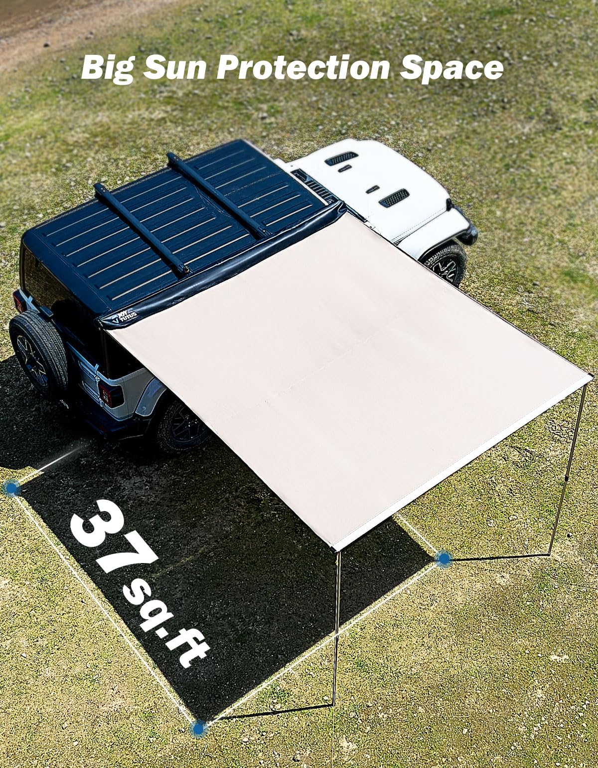 UV50+ Pull-Out Vehicle Side Awning