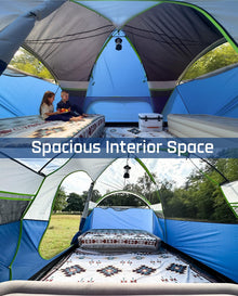 8-Person 3-Room Family Dome Camping Tent