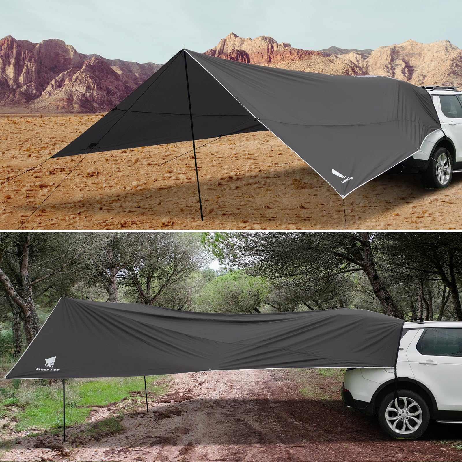 Waterproof SUV Tailgate Awning Tarp