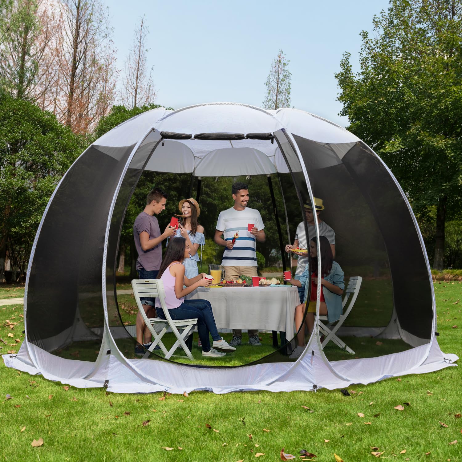 2-10 Person Pop Up Screen House Tent