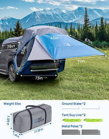 SUV Tailgate Tent with Awning Shade