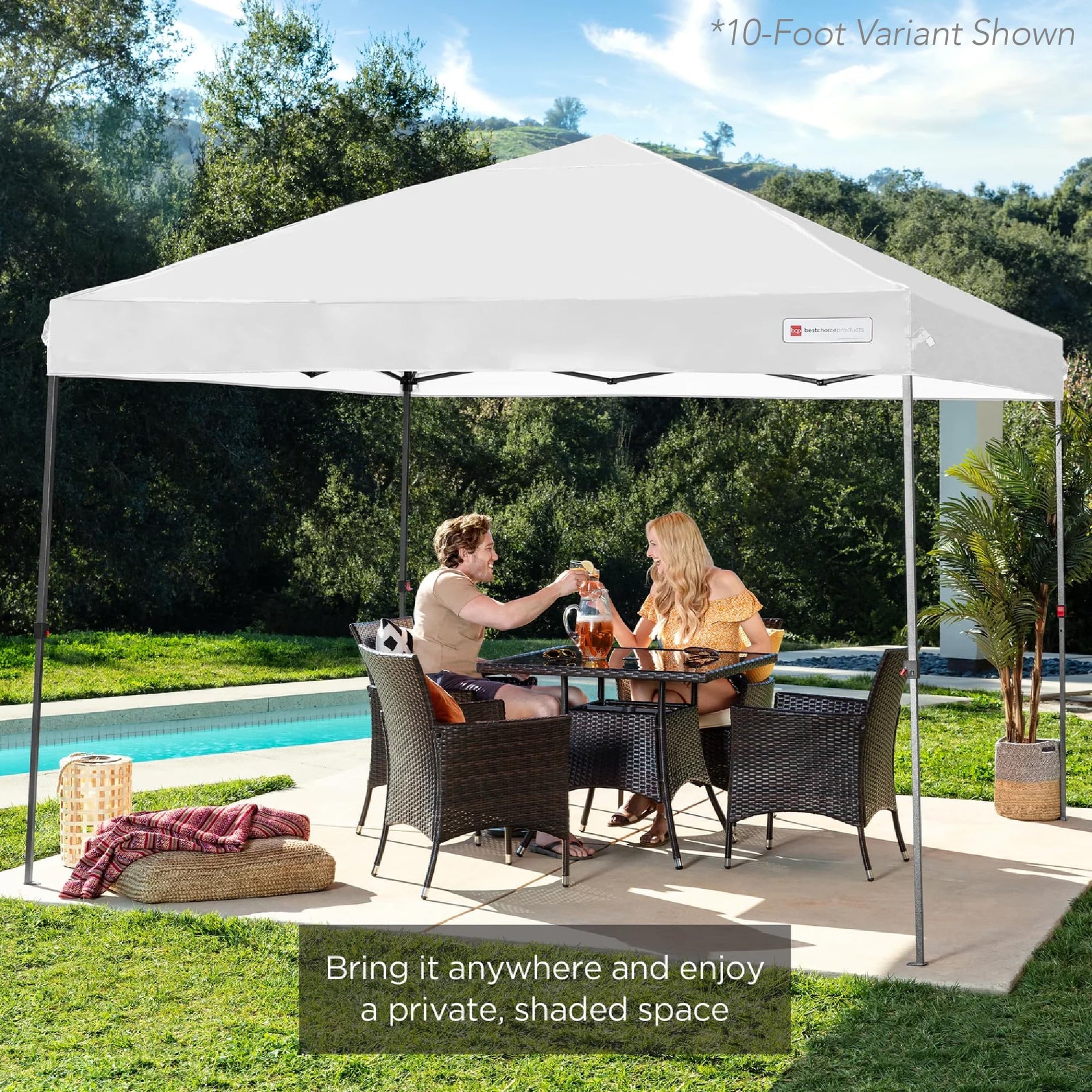 1-Person Pop Up Canopy Tent One-Push Setup