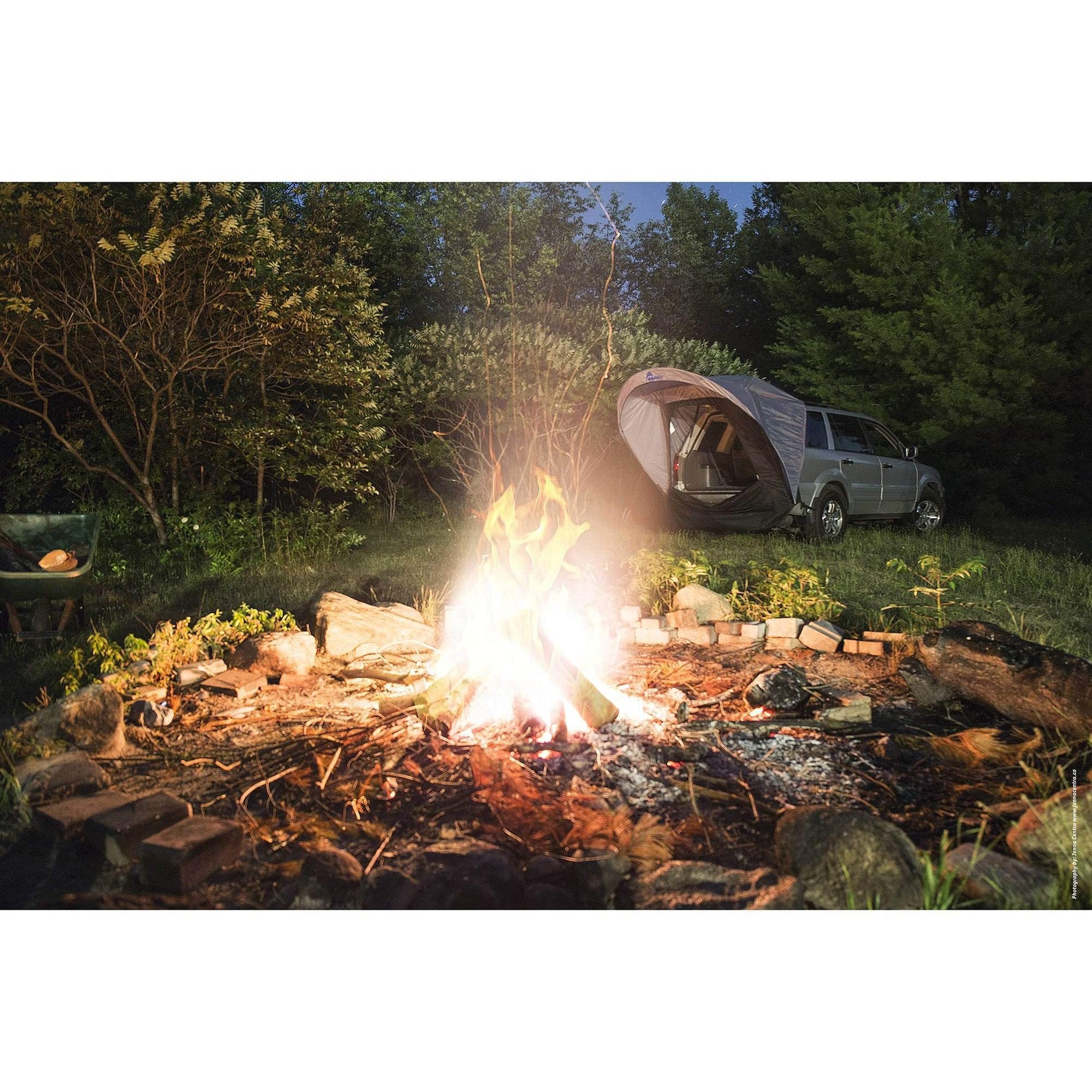 SUV Tailgate Tent with Awning and Mesh Door