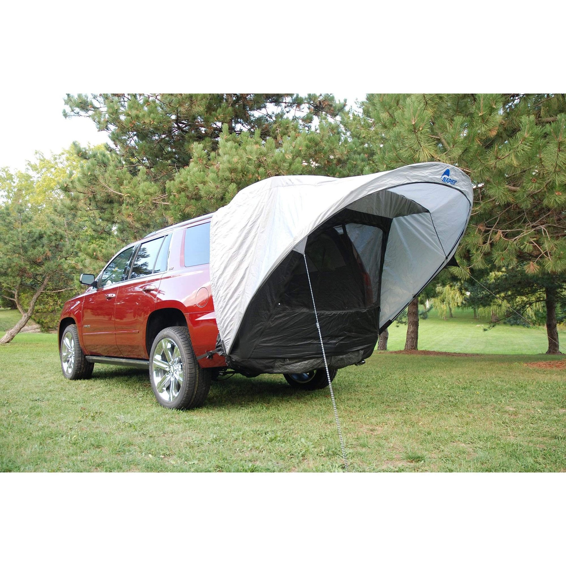 SUV Tailgate Tent with Awning and Mesh Door