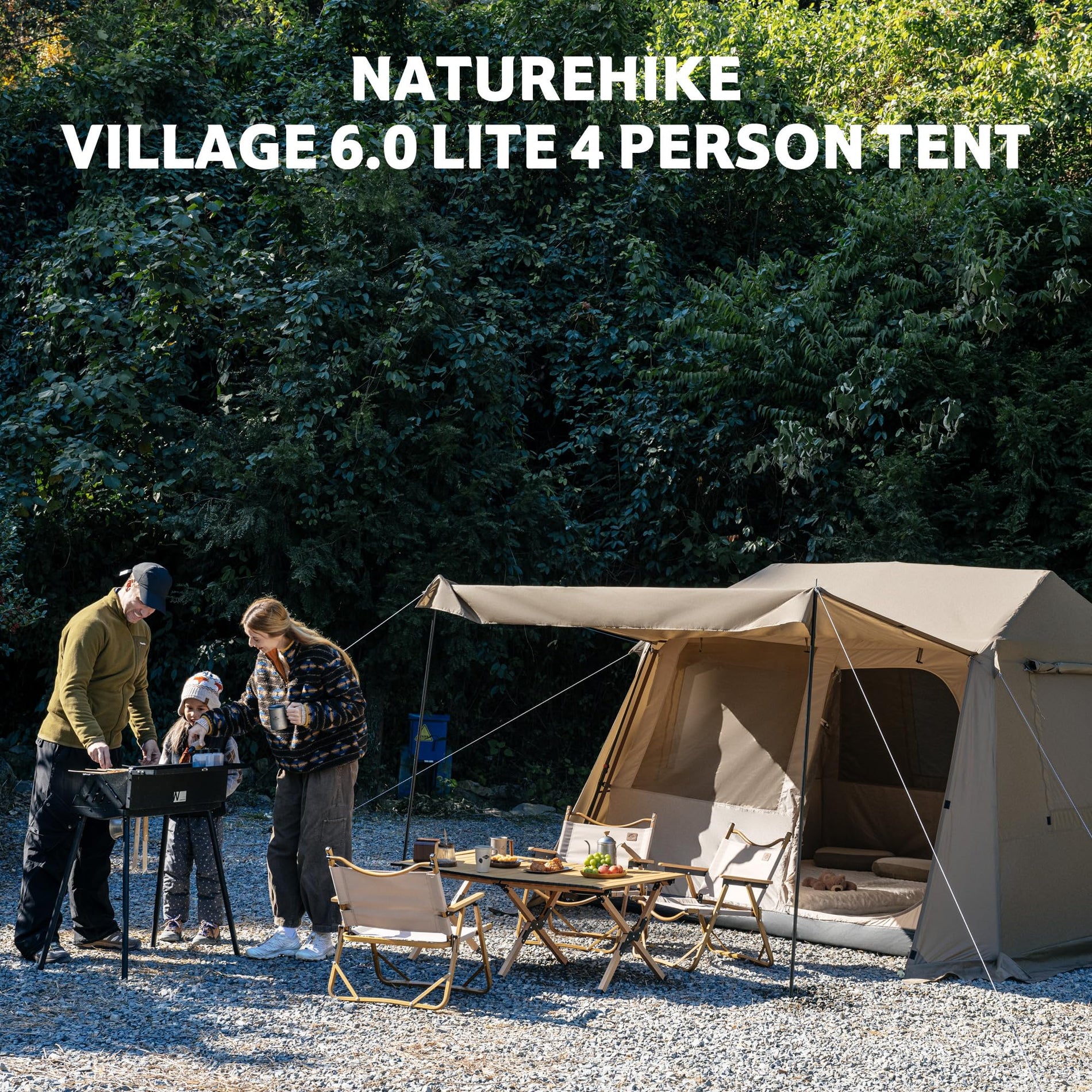 4-8 Person Instant Camping Tent Full Rainfly