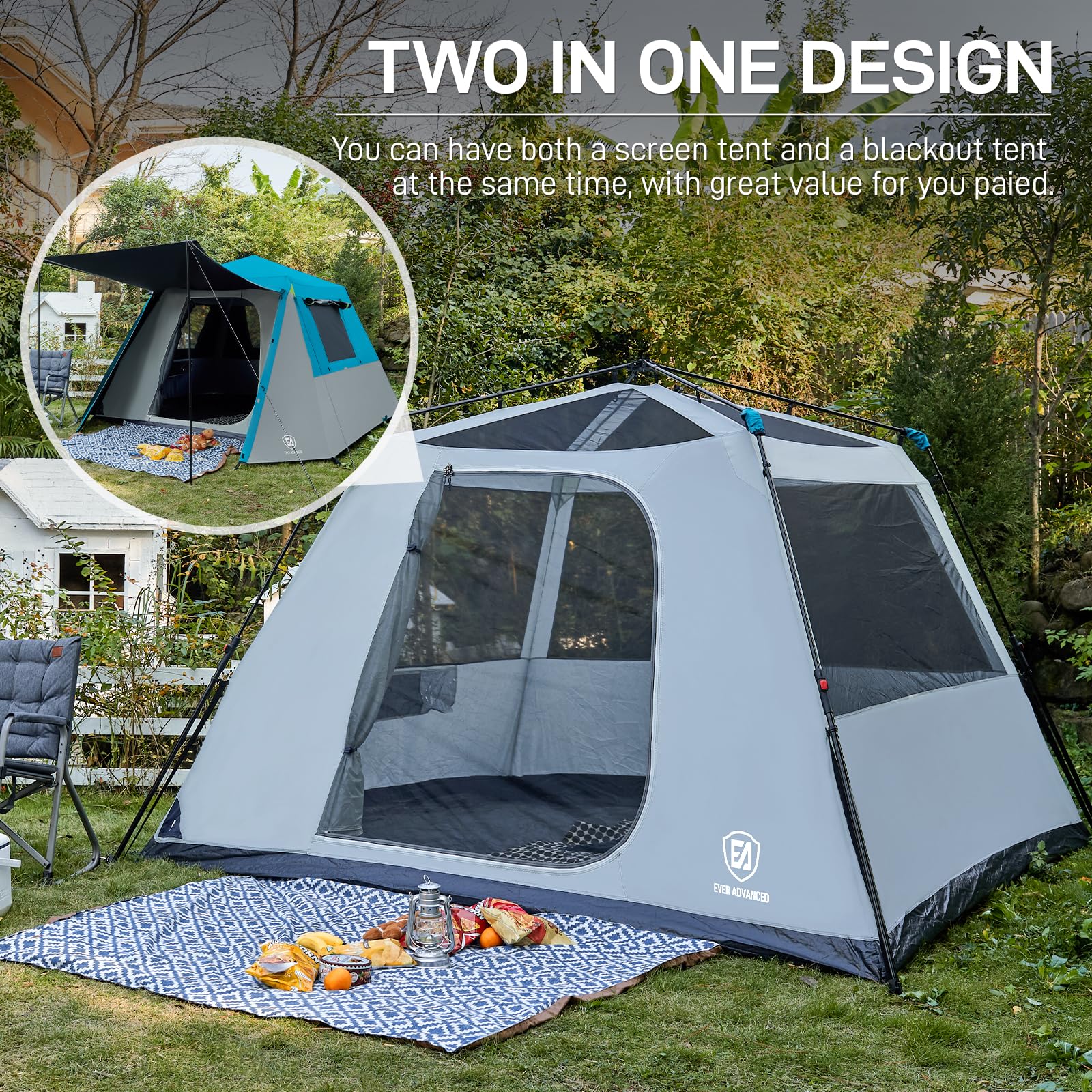 6-Person Blackout Cabin Tent