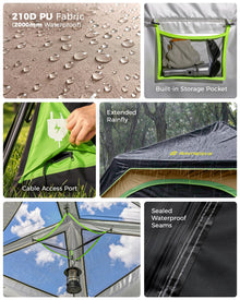 4-6 Person Instant Cabin Camping Tent Waterproof
