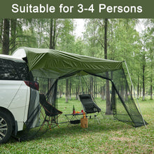 SUV Tailgate Awning Tent with Mosquito Net
